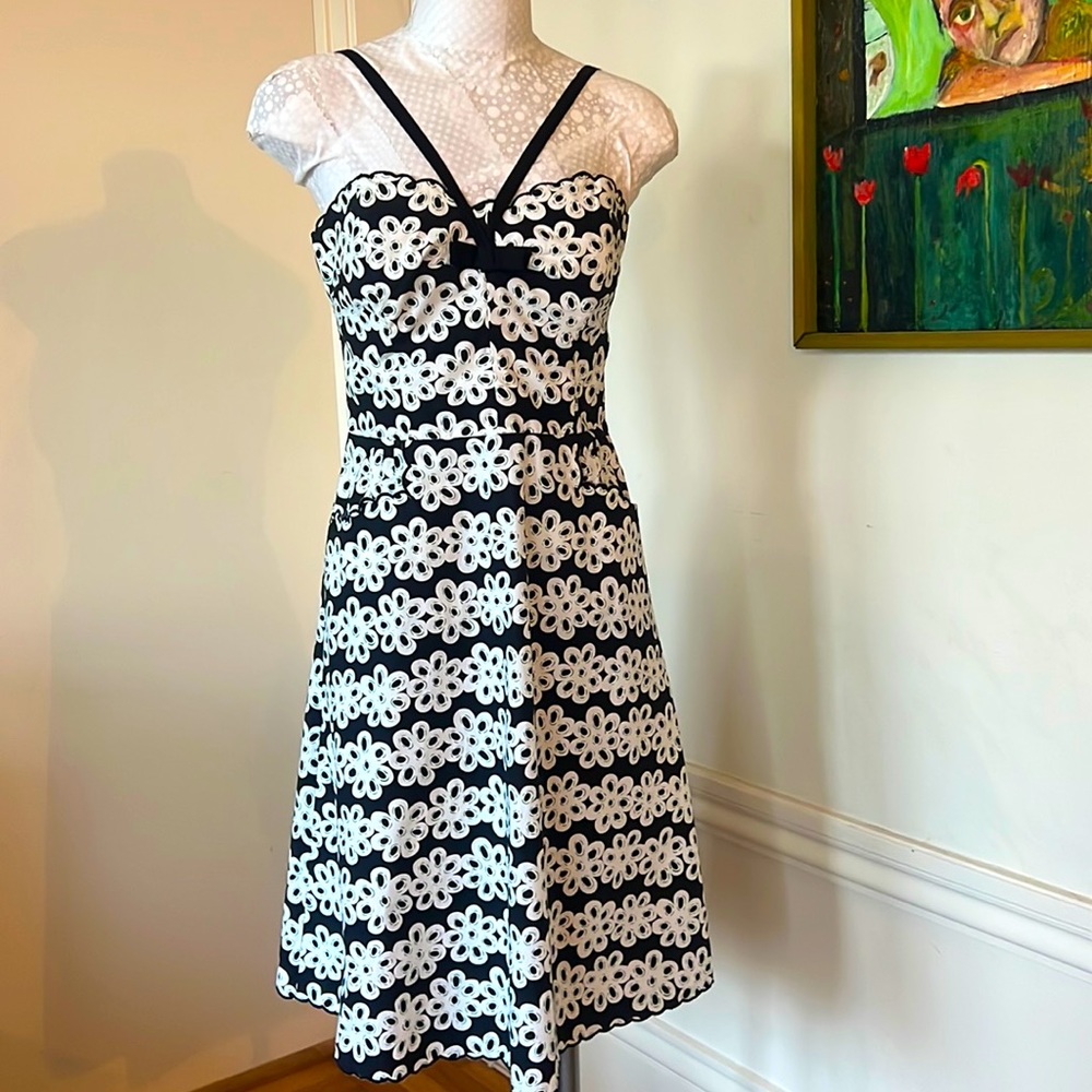 Betsey Johnson Cotton Floral Print Halter Dress, Size 8